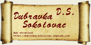 Dubravka Sokolovac vizit kartica